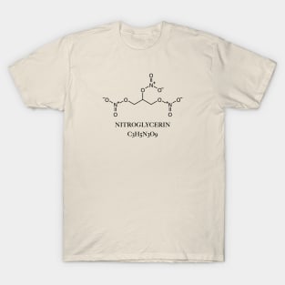 Nitroglycerin Molecule T-Shirt